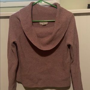 Cowl neck knit sweater sz L